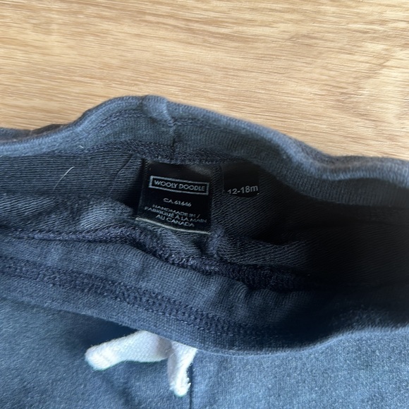 wooly doodle bamboo slim joggers Navy - Picture 2 of 2